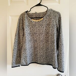 Stradivarius long sleeve blouse with gold metal chain accessory